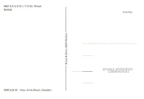 AK / Ansichtskarte Seusslitz Schloss