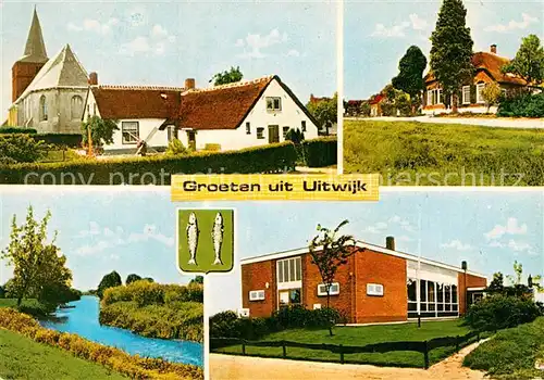 AK / Ansichtskarte Uitwijk Kirche Fluss