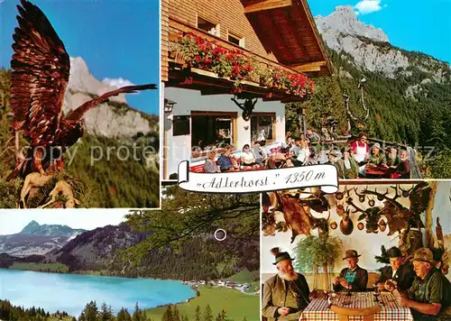 AK / Ansichtskarte Nesselwaengle Tirol Alpengasthof Adlerhorts Seepartie Kat. Nesselwaengle