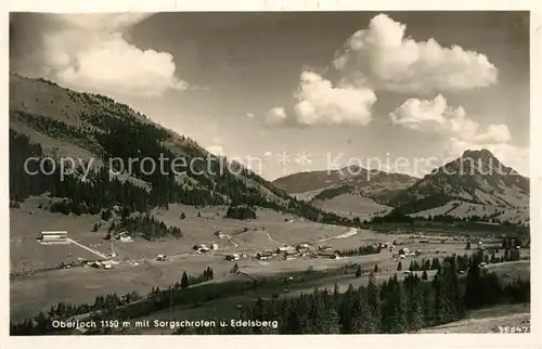 AK / Ansichtskarte Oberjoch Panorama Sorgschrofen Edelsberg Kat. Bad Hindelang