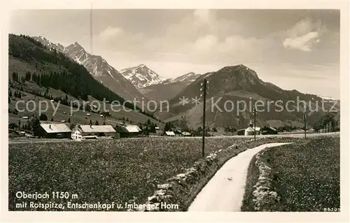 AK / Ansichtskarte Oberjoch Rotspitze Etschenkopf Imberger Horn Kat. Bad Hindelang