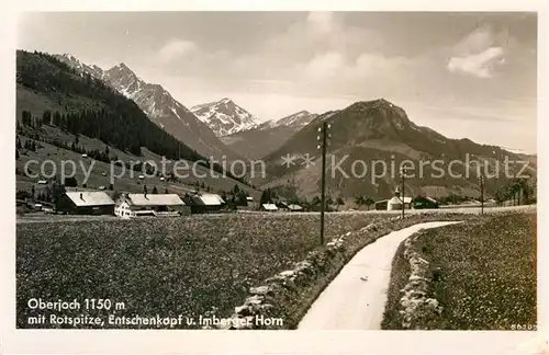 AK / Ansichtskarte Oberjoch Rotspitze Entschenkopf Imberger Horn Kat. Bad Hindelang