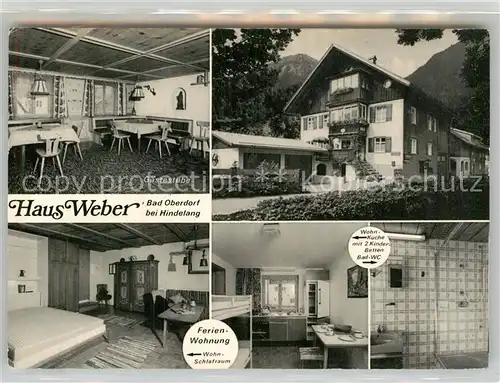 AK / Ansichtskarte Bad Oberdorf Haus Weber Gaststube Gaestezimmer Aussenansicht Kat. Bad Hindelang