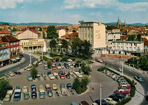 AK / Ansichtskarte Kaiserslautern Fackelrondell Hotel Schwan Stiftskirche Kat. Kaiserslautern