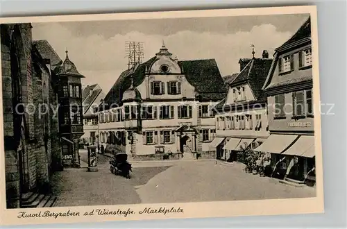 AK / Ansichtskarte Bad Bergzabern Marktplatz Kat. Bad Bergzabern