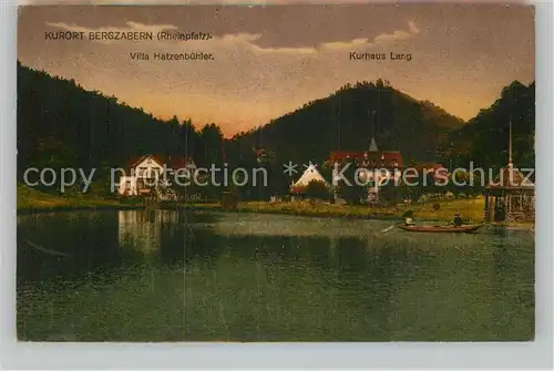 AK / Ansichtskarte Bad Bergzabern Villa Hatzenbuehler Kurhaus Lang Kat. Bad Bergzabern
