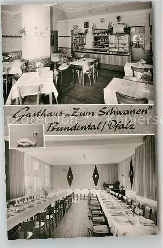 AK / Ansichtskarte Bundenthal Gasthaus Zum Schwanen Speisesaal Kat. Bundenthal