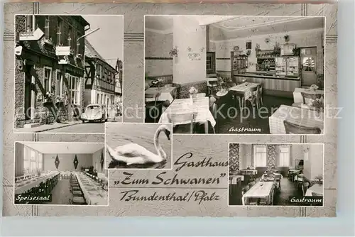AK / Ansichtskarte Bundenthal Gasthaus Zum Schwanen Gastraum Speisesaal  Kat. Bundenthal