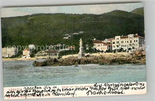 AK / Ansichtskarte Abbazia Istrien Slatina Seeblick Kat. Seebad Kvarner Bucht
