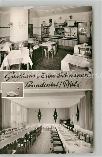 AK / Ansichtskarte Bundenthal Gasthaus zum Schwanen Speisesaal Kat. Bundenthal