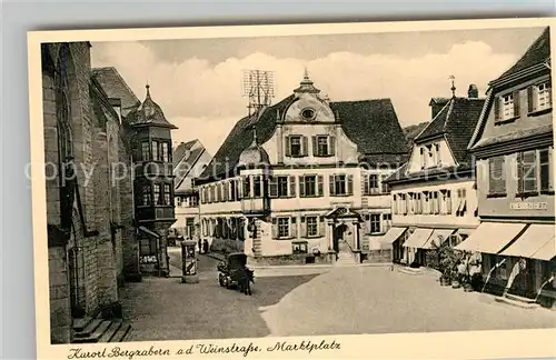 AK / Ansichtskarte Bad Bergzabern Marktplatz Kat. Bad Bergzabern