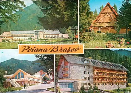AK / Ansichtskarte Poiana Brasov Siebenbuergen Hotel Sport Bradu Teleferin Kat. Brasov