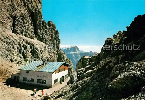 AK / Ansichtskarte Sassolungo Langkofel Schutzhaus Toni Demetz Kat. Dolomiten