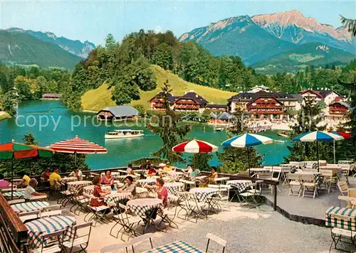 AK / Ansichtskarte Schoenau Koenigssee Cafe Malerwinkel Koenigsee Untersberg Kat. Schoenau a.Koenigssee