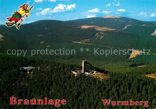 AK / Ansichtskarte Braunlage Wurmberg Anlaufturm Brocken  Kat. Braunlage Harz