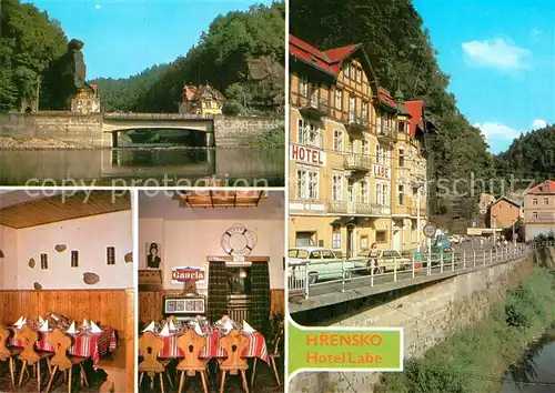 AK / Ansichtskarte Hrensko Hotel Labe Kat. Herrnskretschen