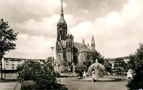 AK / Ansichtskarte Rheydt Hauptkirche Platz Fontaene Kat. Moenchengladbach