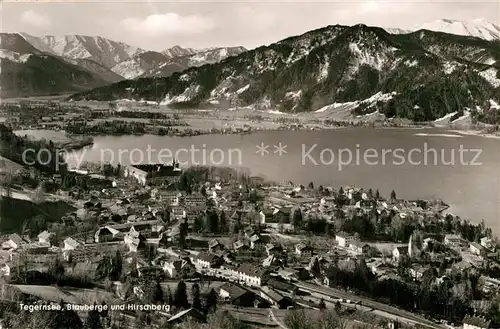 AK / Ansichtskarte Tegernsee Panorama Blauberge und Hirschberg Bayerische Voralpen Kat. Tegernsee