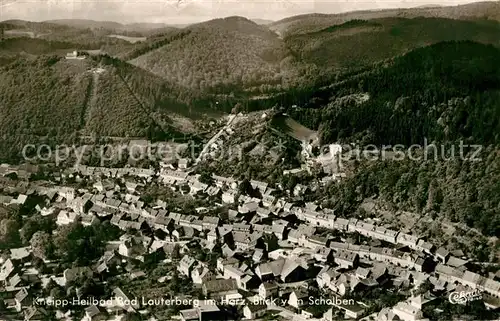 AK / Ansichtskarte Lauterberg Bad Blick vom Scholben Fliegeraufnahme Kat. Bad Lauterberg im Harz