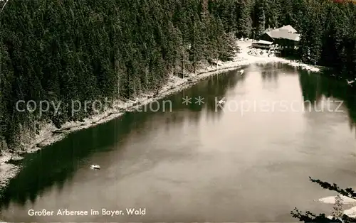 AK / Ansichtskarte Bayerisch Eisenstein Grosser Arbersee Hotel Restaurant am See Kat. Bayerisch Eisenstein