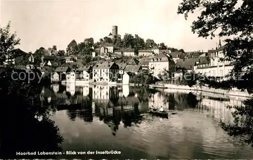 AK / Ansichtskarte Bad Lobenstein Thueringen Blick von der Inselbruecke Kat. Bad Lobenstein