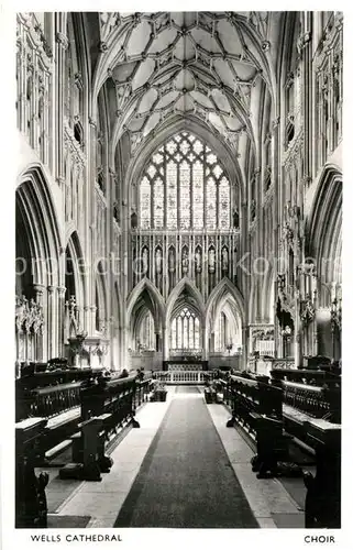 AK / Ansichtskarte Wells Mendip Cathedrale Choir Kat. Mendip