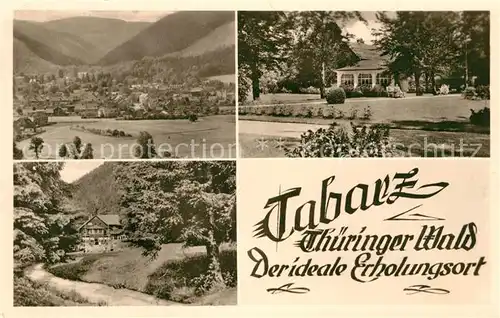 AK / Ansichtskarte Tabarz Teilansichten Erholungsort Landschaftspanorama Kat. Tabarz Thueringer Wald