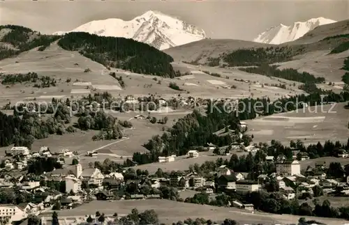 AK / Ansichtskarte Megeve Vue generale et le Mont Blanc Kat. Megeve