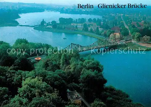 AK / Ansichtskarte Berlin Fliegeraufnahme Glienicker Bruecke Kat. Berlin