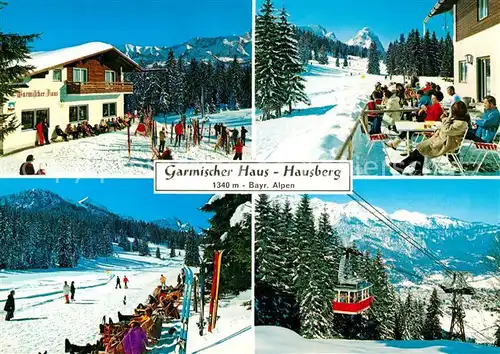 AK / Ansichtskarte Garmisch Partenkirchen Garmischer Haus Hausberg Seilbahn Kat. Garmisch Partenkirchen