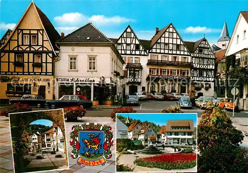 AK / Ansichtskarte Bad Orb Marktplatz und Obertor Fachwerk Kat. Bad Orb