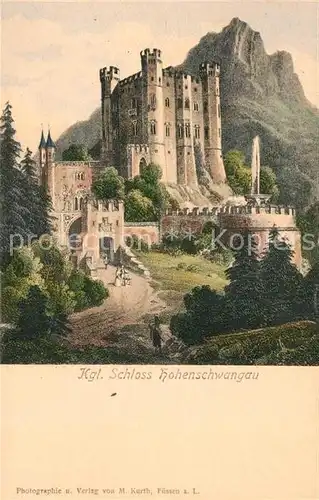 AK / Ansichtskarte Hohenschwangau Schloss Kat. Schwangau