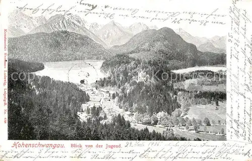 AK / Ansichtskarte Hohenschwangau Blick von der Jugend Kat. Schwangau