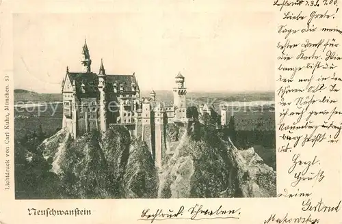 AK / Ansichtskarte Hohenschwangau Schloss Neuschwanstein  Kat. Schwangau