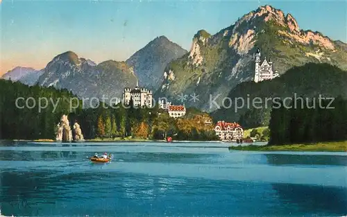 AK / Ansichtskarte Hohenschwangau Schloss Neuschwanstein Schloss Hohenschwangau Kat. Schwangau