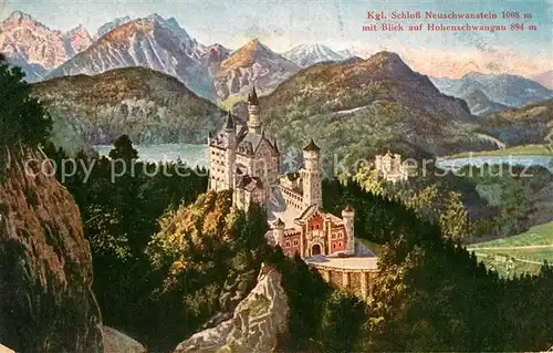 AK / Ansichtskarte Hohenschwangau Schloss Neuschwanstein  Kat. Schwangau