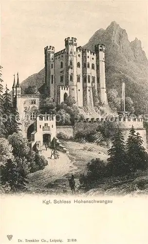 AK / Ansichtskarte Hohenschwangau Koenigliches Schloss Kat. Schwangau