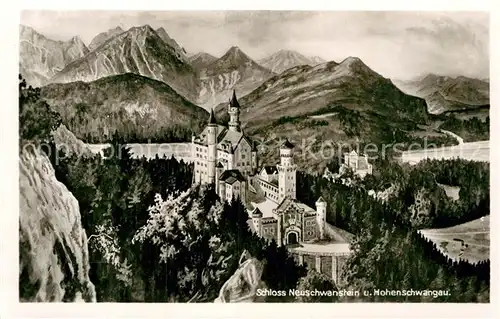 AK / Ansichtskarte Hohenschwangau Koenigliche Schloesser Kat. Schwangau