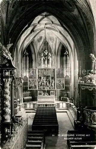 AK / Ansichtskarte Ruhpolding Kirche Sankt Wolfgang Pacher Altar Kat. Ruhpolding