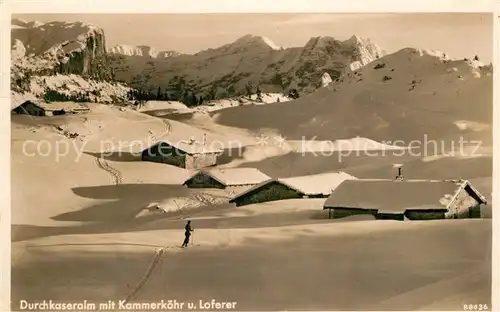 AK / Ansichtskarte Ruhpolding Durchkasseralm mit Kammerkoehr Kat. Ruhpolding