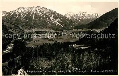 AK / Ansichtskarte Ruhpolding Rauschberg Sonntagshorn Reiffelberg Kat. Ruhpolding