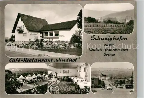 AK / Ansichtskarte Windhof Oberpfalz Cafe Restaurant Windhof Schweighofen Terrasse Bar Kat. Reichenbach