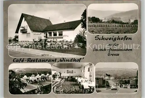 AK / Ansichtskarte Windhof Oberpfalz Cafe Restaurant Windhof Schweighofen Terrasse Bar Kat. Reichenbach