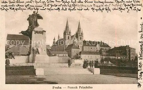 AK / Ansichtskarte Praha Prahy Prague Pomnik Palackeho Kat. Praha