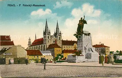 AK / Ansichtskarte Prag Prahy Prague Palacky Monument Kat. Praha
