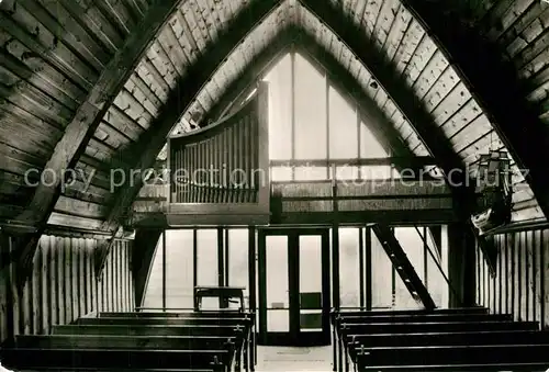 AK / Ansichtskarte Ahrenshoop Ostseebad Evangelische Kirche erbaut 1951 Innenansicht Kat. Ahrenshoop