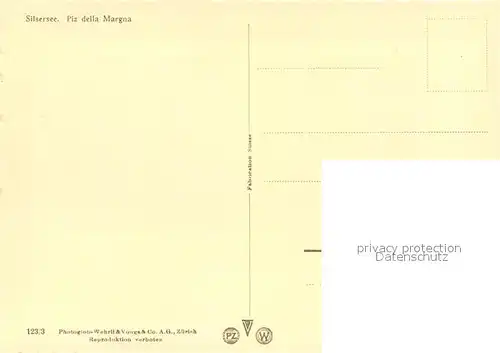 AK / Ansichtskarte Silsersee Panorama Piz della Margna Alpen Kat. Sils Maria