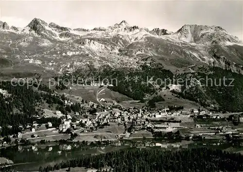 AK / Ansichtskarte St Moritz GR vom Rosatsch aus gesehen Alpenpanorama Kat. St Moritz