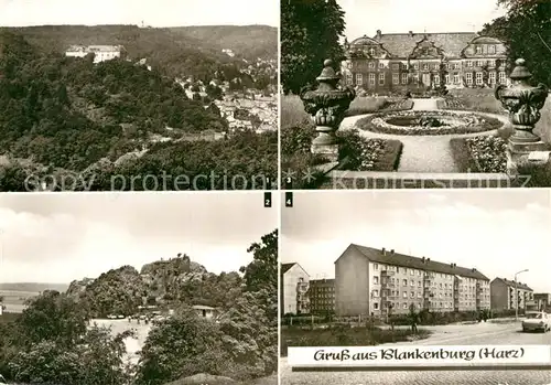 AK / Ansichtskarte Blankenburg Harz Panorama Schloss Burgruine Regenstein Siedlung Kat. Blankenburg
