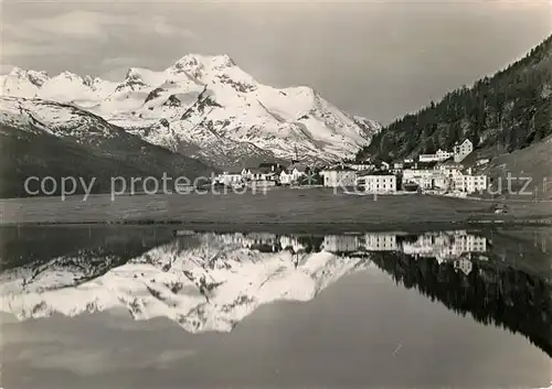 AK / Ansichtskarte Silvaplana GR Bergsee Wasserspiegelung Alpen Kat. Silvaplana